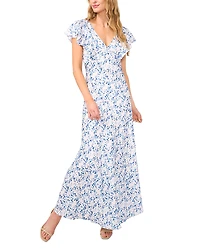 CeCe Short Sleeve V Neck Slip Dress