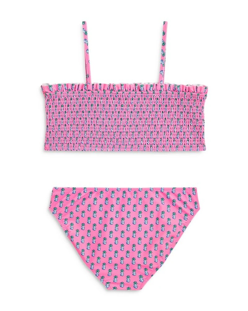 Girls' Pineapple Print Two Piece Swimsuit - Big Kid