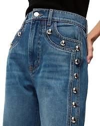 Dylan High Rise Ankle Straight Leg Jeans Stoned Serendipity