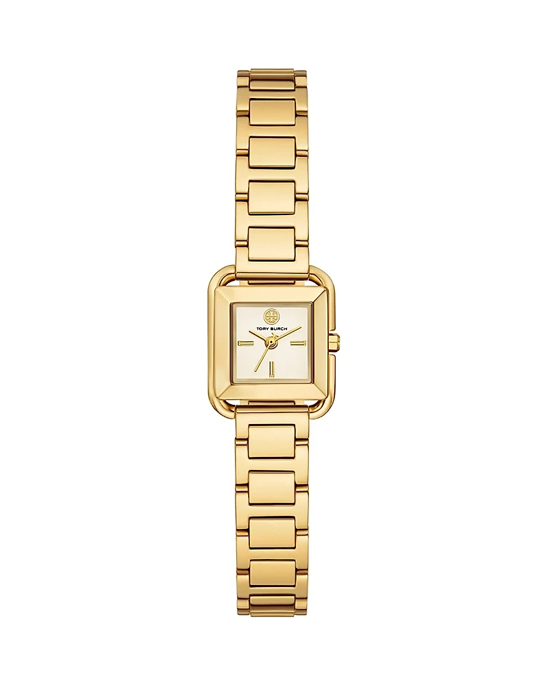 Tory Burch The Small Kira Square Stainless Steel Watch