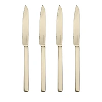 Mepra Stile Ice Champagne Steak Knives 4 Piece Set
