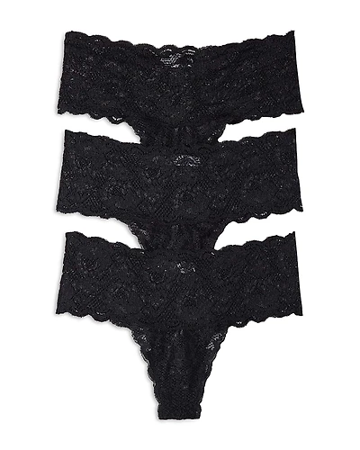 Cosabella Never Say Never Mid-Rise Thongs, Set of 3