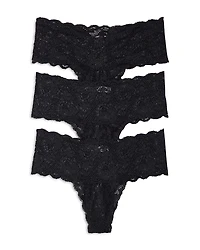 Cosabella Never Say Never Mid-Rise Thongs, Set of 3