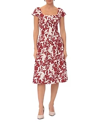 Bagatelle Seamed Flare Midi Dress