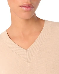 Cropped V Neck Sweater