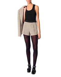 Suit Shorts With Darts