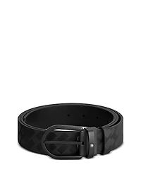 Montblanc Men's Black Leather Belt