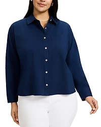 Foxcroft Plus Marina Stretch Shirt