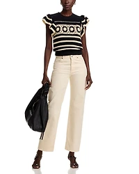 Penelope Flutter Sleeve Sweater