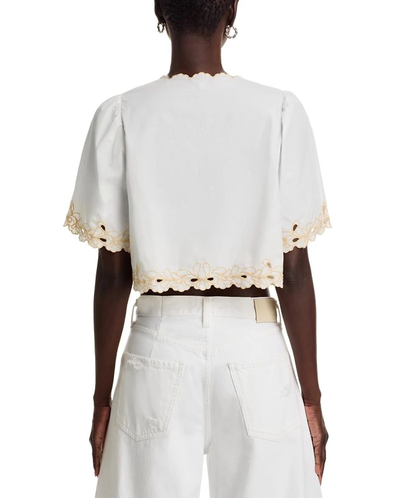 Cataluna Scalloped Blouse