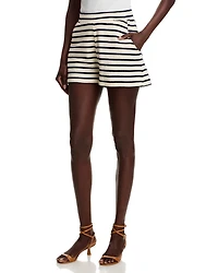 Loopback Venus Mid Rise Stripe Shorts