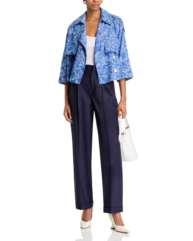 Elijah Cropped Trench Jacket