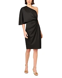Aidan Mattox Crepe Back Satin Dress