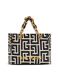 Balmain Women's 1945 Soft Monogrammed Jacquard Tote Bag