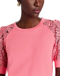 Felicity Crochet Sleeve Tee