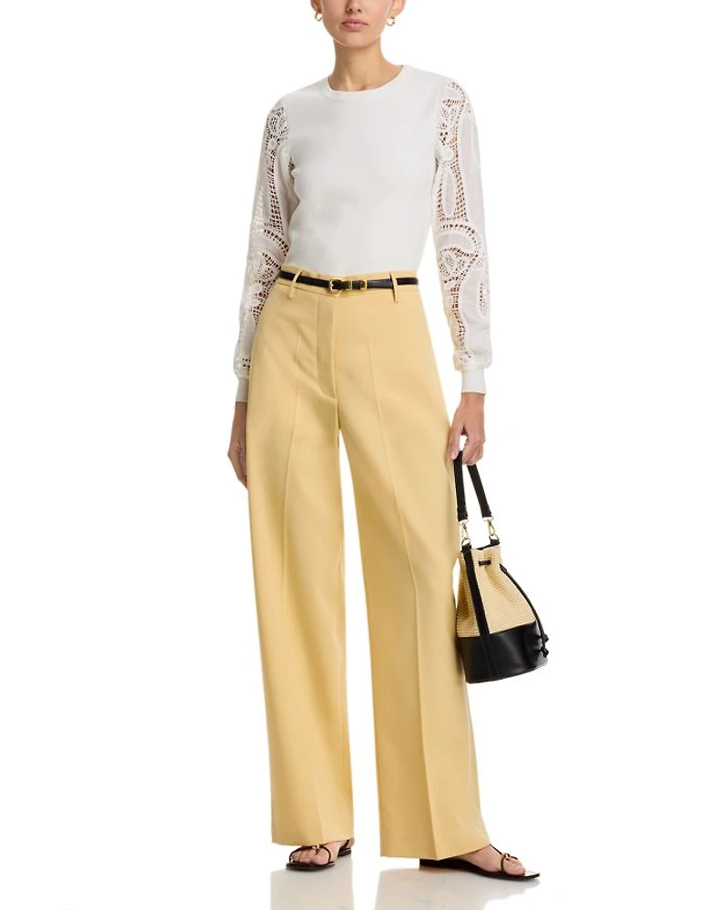 Margaret Lace Sleeve Sweater