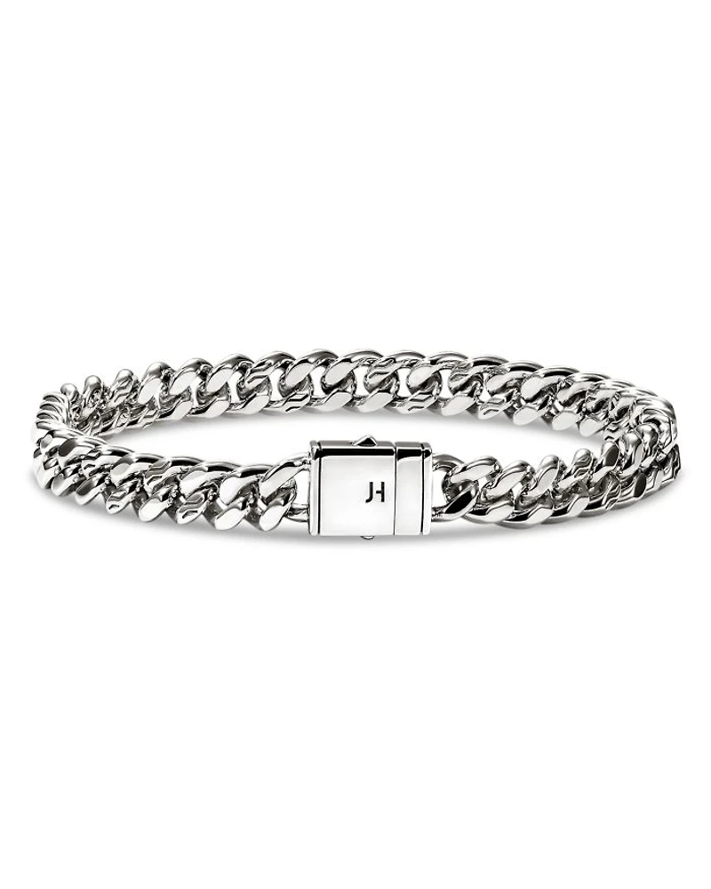 Curb Chain Bracelet in Sterling Silver