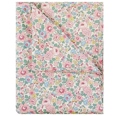 Coco & Wolf Liberty Fabric Betsy Candy Floss Print Flat Top Sheet