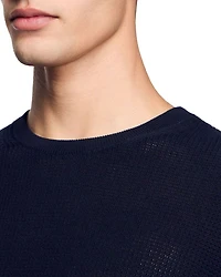 Textured Crewneck Sweater