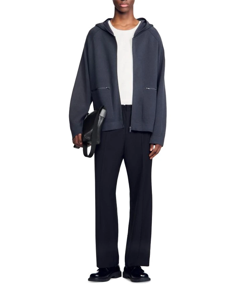 Hooded Zip Cardigan