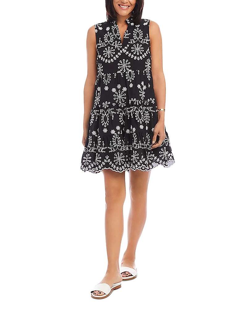 Karen Kane Sleeveless Eyelet Dress