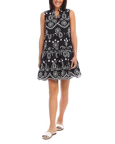 Karen Kane Sleeveless Eyelet Dress