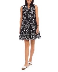 Karen Kane Sleeveless Eyelet Dress