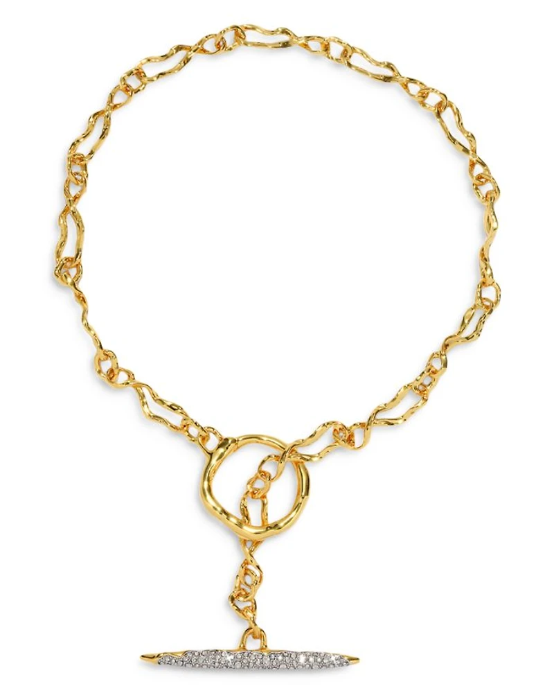 Solanelas Crystal Toggle Necklace