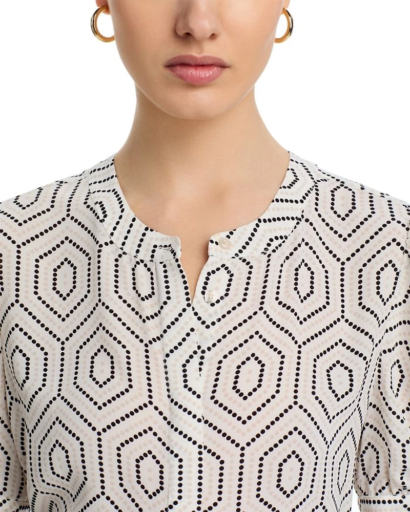 Ruched Sleeve Blouse