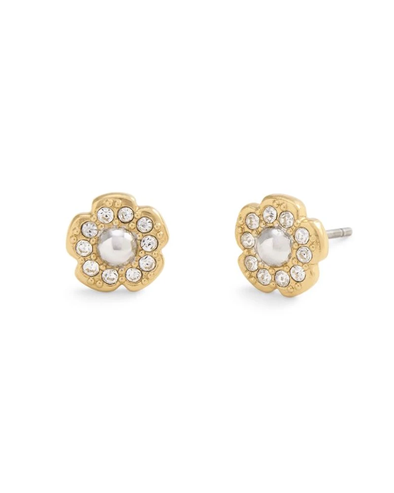 Signature Mini Tea Rose Stud Earrings