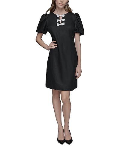 Karl Lagerfeld Paris Bow Trim Dress