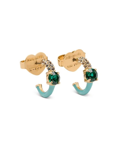 Hint of Shimmer Huggie Hoop Earrings