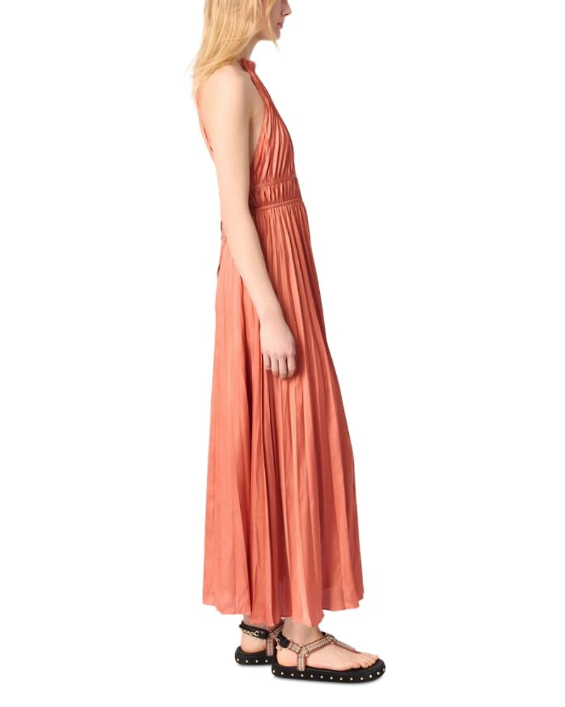 Pleated Maxi Dress