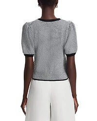 Elaine Puffed Sleeve Bow Front Cardigan