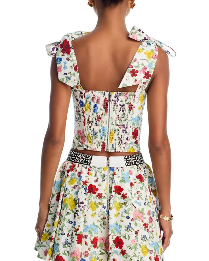 Clara Shoulder Bow Bustier Top