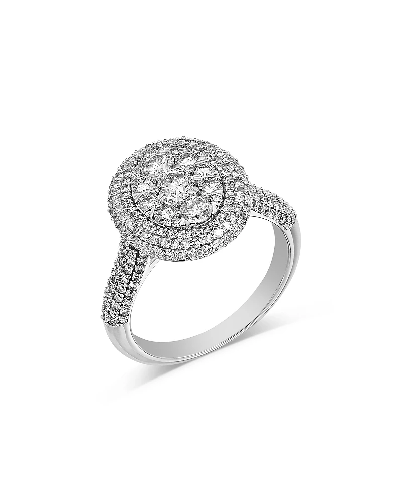 Bloomingdale's Fine Collection Diamond Pave Cluster Ring
