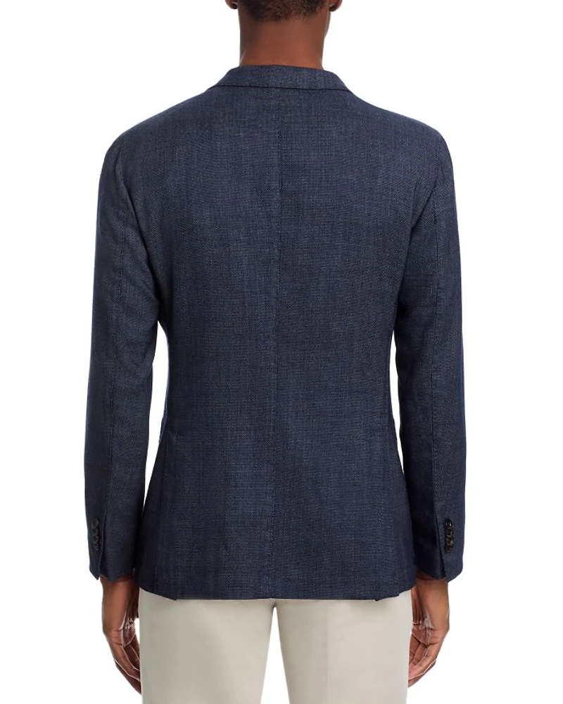 Garment Dyed Mélange Hopsack Slim Fit K. Jacket