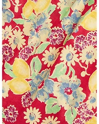 Girls' Lemon Floral Slub Cotton Dress & Bloomer - Baby