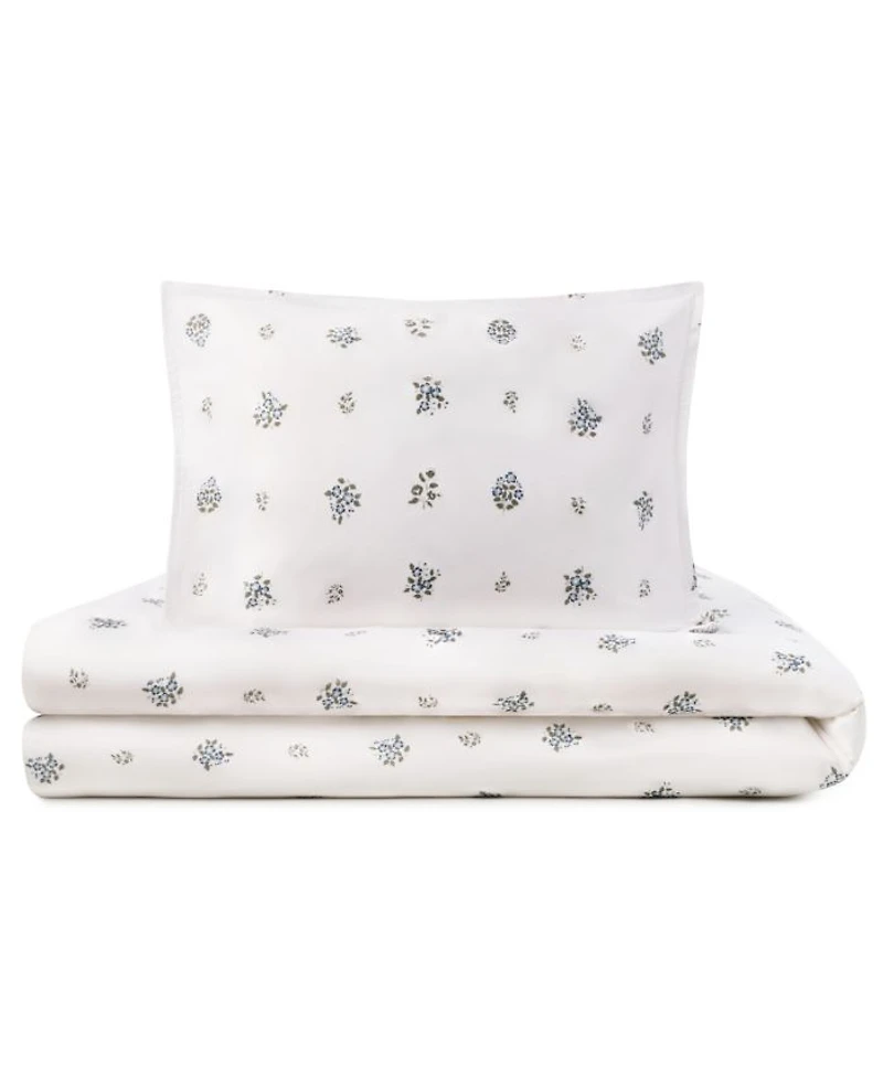 Feuille Bluer Linen 4 Piece Set, Full