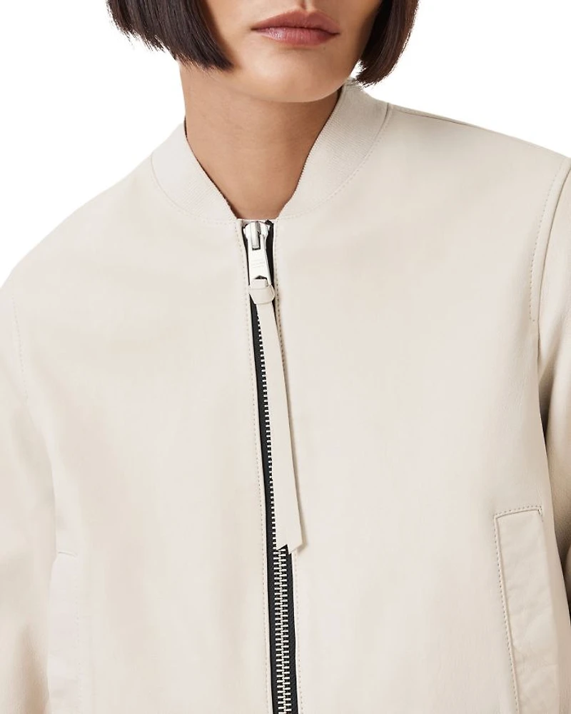 Orten Leather Bomber Jacket