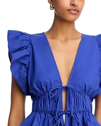 Ruffle Poplin Top - Exclusive