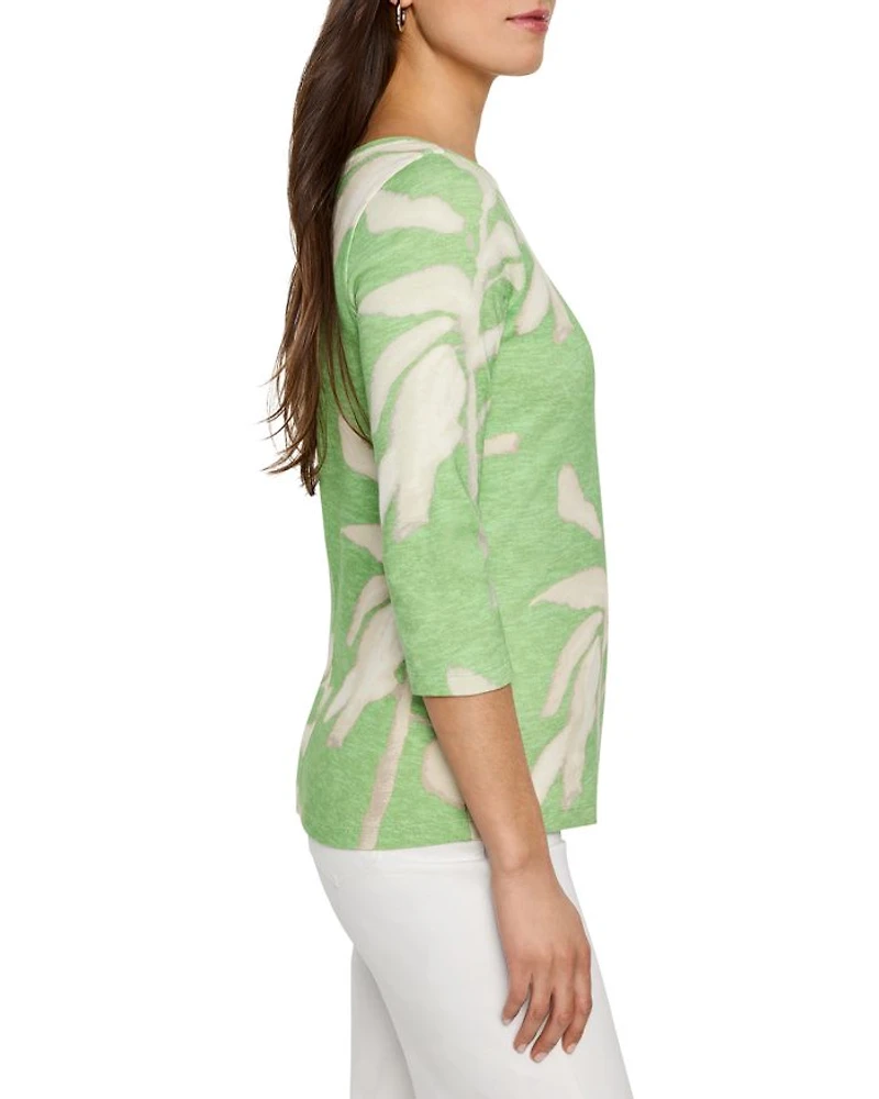 Shadow Fern Boat Neck Top