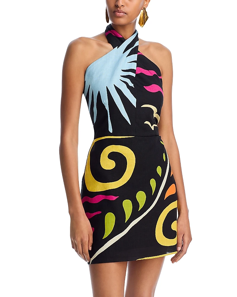 Cala de la Cruz Vaneta Linen Mini Dress