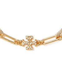 18K Gold Plated Good Luck Chain Pave Bracelet