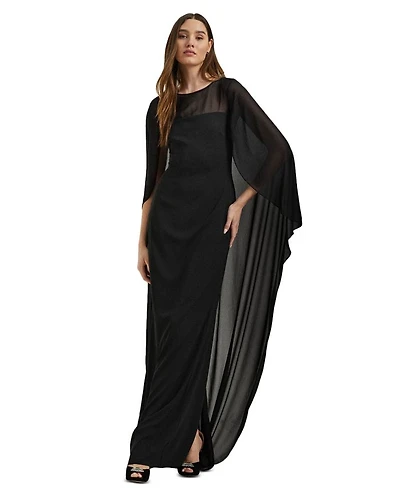 Georgette Cape Gown