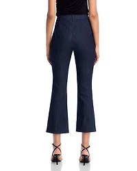 Celeste High Rise Cropped Flare Leg Jeans Indigo