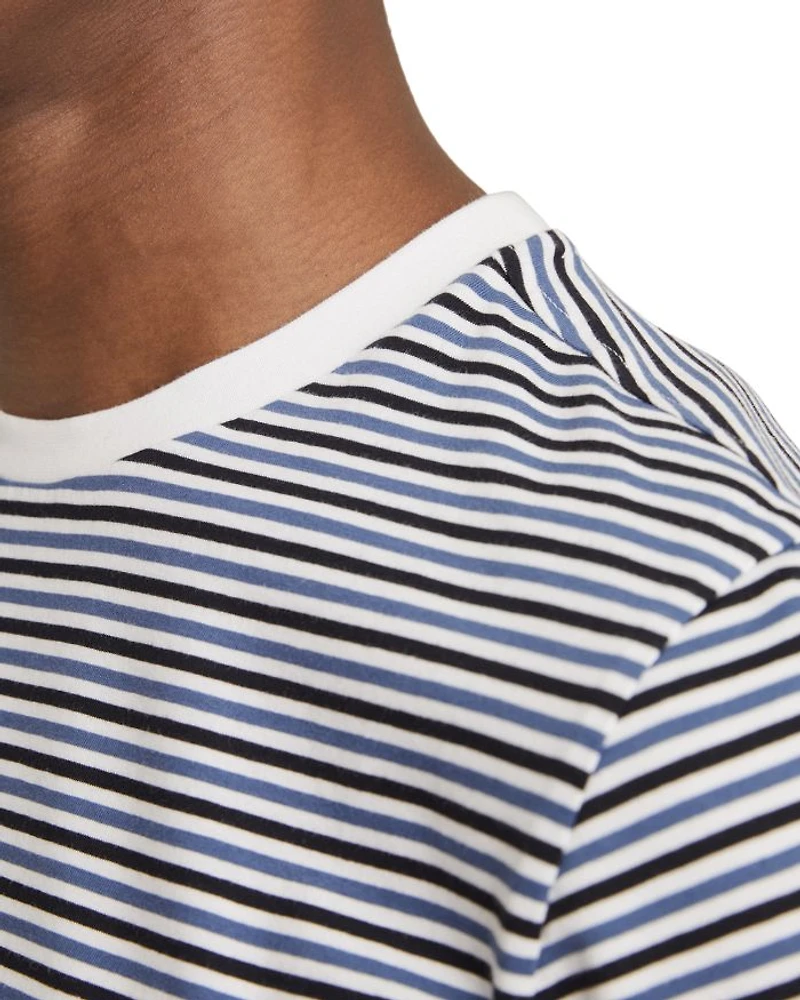 Regular Fit Mercerised Striped Tee