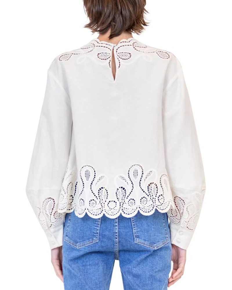 Wendlyn Eyelet Top