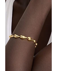Molten Flex Bracelet in Gold Tone