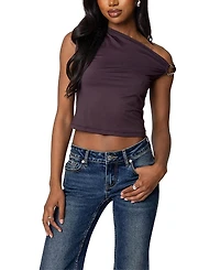 Edikted Abstract Metal Ring Asymmetric Top